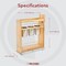 Rev-A-Shelf Maple Wood; Steel, Natural Maple, 8.75 in W, 25.5 in H, 21.63 in D 448UT-BCSC-8C - alternate 8